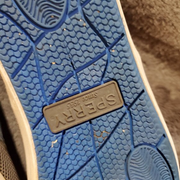 SPERRY SON-R PONG BLUE SNEAKER SHOES MENS 9R ATHLETIC Mesh Deck Shoe READ - Picture 12 of 13